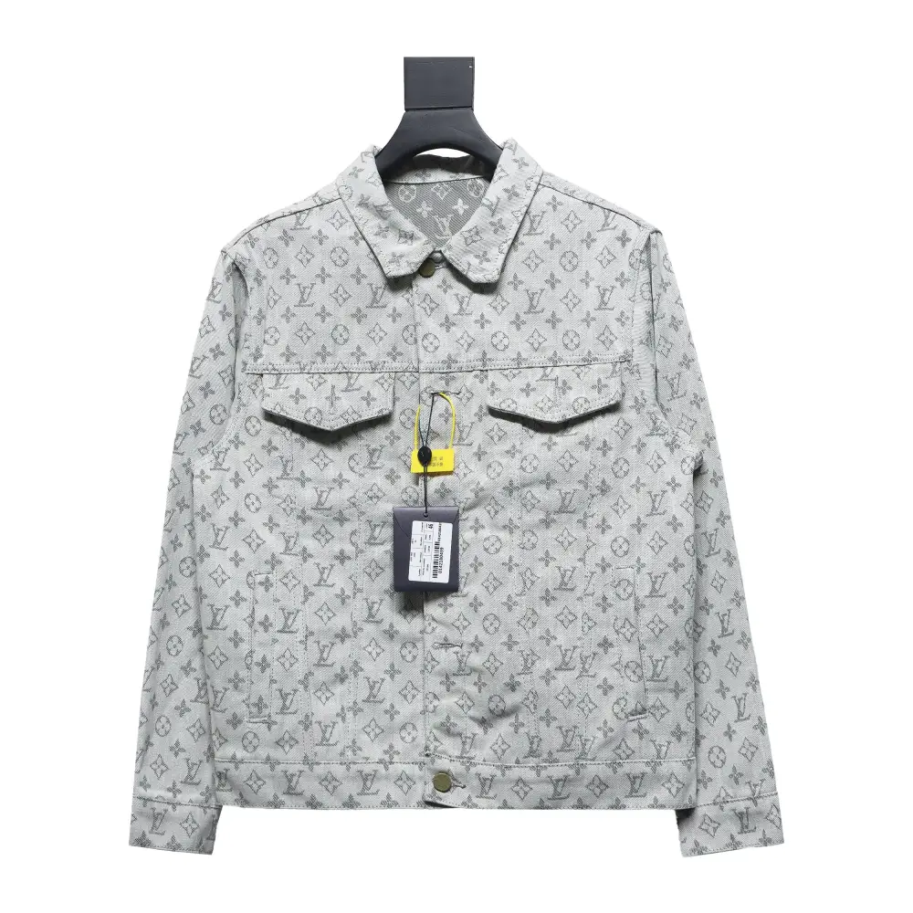 Louis Vuitton full-print jacquard denim jacket