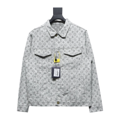 Louis Vuitton full-print jacquard denim jacket 01