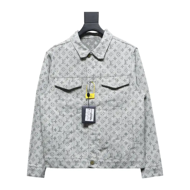 Louis Vuitton full-print jacquard denim jacket
