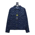 Louis Vuitton full-print three-flower denim jacket 2