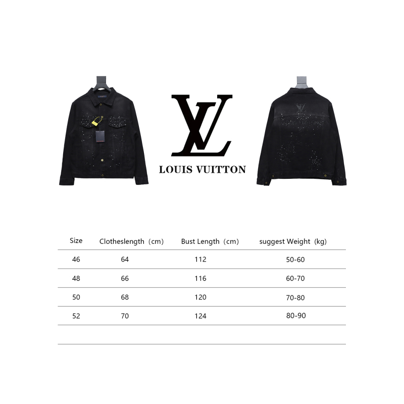 Louis Vuitton full star hot diamond embroidery denim jacket1