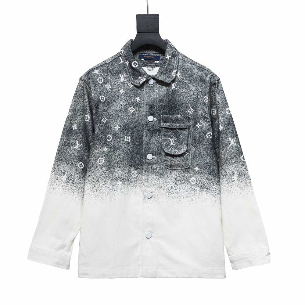  Louis Vuitton gradient starry gray denim jacket 2