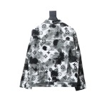 Louis Vuitton ink camouflage monogram full-print denim jacket