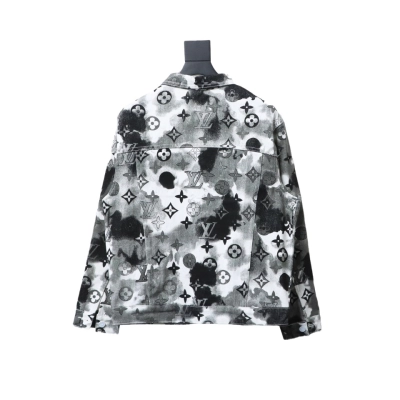 Louis Vuitton ink camouflage monogram full-print denim jacket 02
