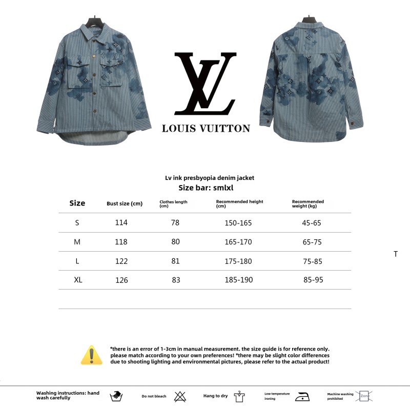  Louis Vuitton ink monogram denim jacket