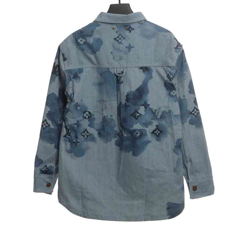  Louis Vuitton ink monogram denim jacket