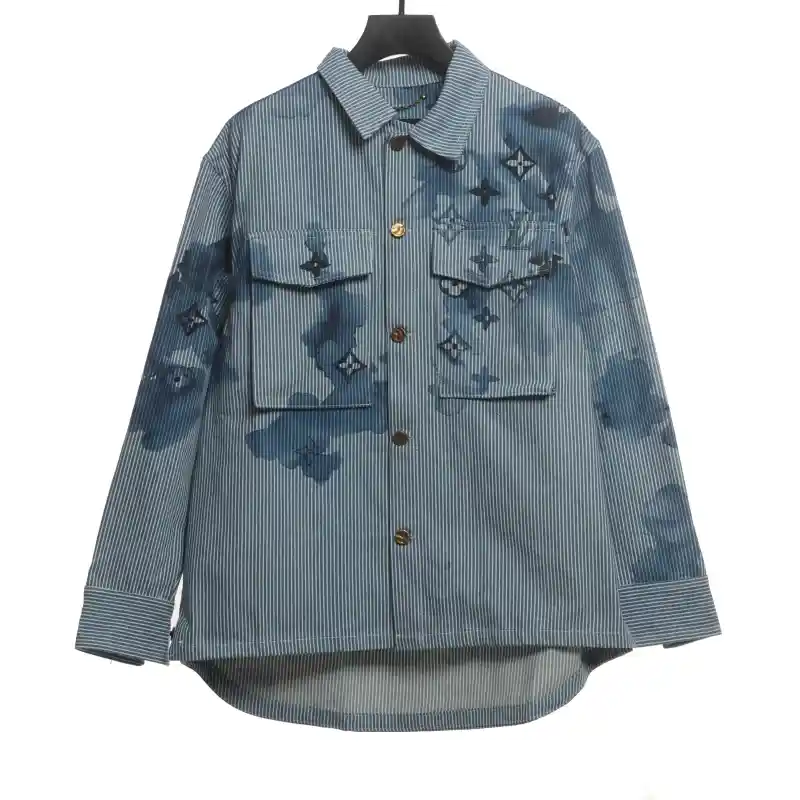 Louis Vuitton ink monogram denim jacket