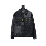  Louis Vuitton joint NIGO patchwork contrast denim jacket