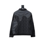  Louis Vuitton joint NIGO patchwork contrast denim jacket
