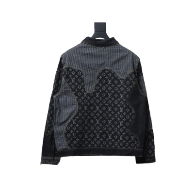 Louis Vuitton joint NIGO patchwork contrast denim jacket 02