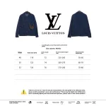  Louis Vuitton monogram canvas pocket denim jacket blue