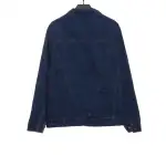  Louis Vuitton monogram canvas pocket denim jacket blue