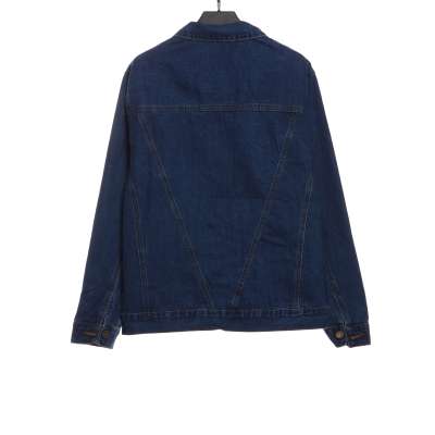  Louis Vuitton monogram canvas pocket denim jacket blue 02