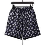 Louis Vuitton Overlap All Over Print Old Beach Short Pants Dark Blue