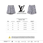 Louis Vuitton Overlap All Over Print Old Beach Short Pants White Blue