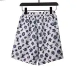 Louis Vuitton Overlap All Over Print Old Beach Short Pants White Blue