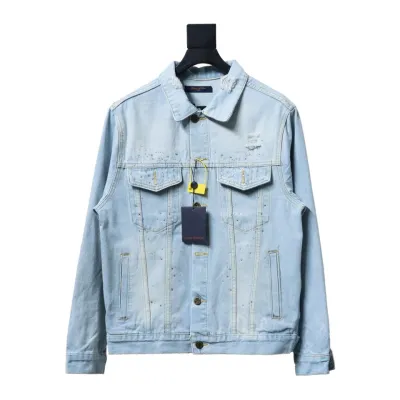 Louis Vuitton starry-eyed hot-drilled denim jacket 2 01