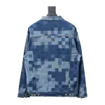 Louis Vuitton template mosaic checkerboard denim jacket-