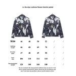 Louis Vuitton tie-dyed cashew flower denim jacket