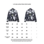 Louis Vuitton tie-dyed cashew flower denim jacket