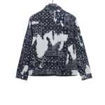  Louis Vuitton tie-dyed cashew flower denim jacket