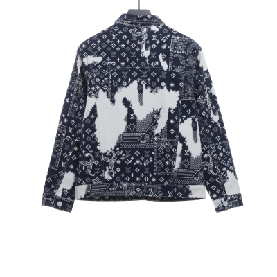 Louis Vuitton tie-dyed cashew flower denim jacket 02