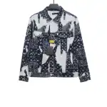 Louis Vuitton tie-dyed cashew flower denim jacket