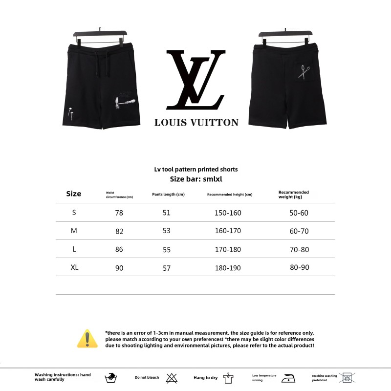  Louis Vuitton Tool Print Short Pants