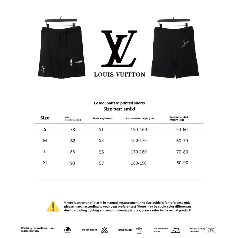 Louis Vuitton Tool Print Short Pants