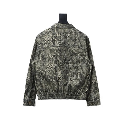 Louis Vuitton vintage embossed denim jacket 02