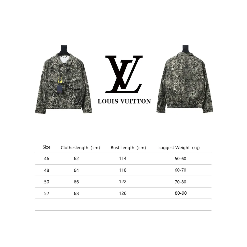 Louis Vuitton vintage embossed denim jacket