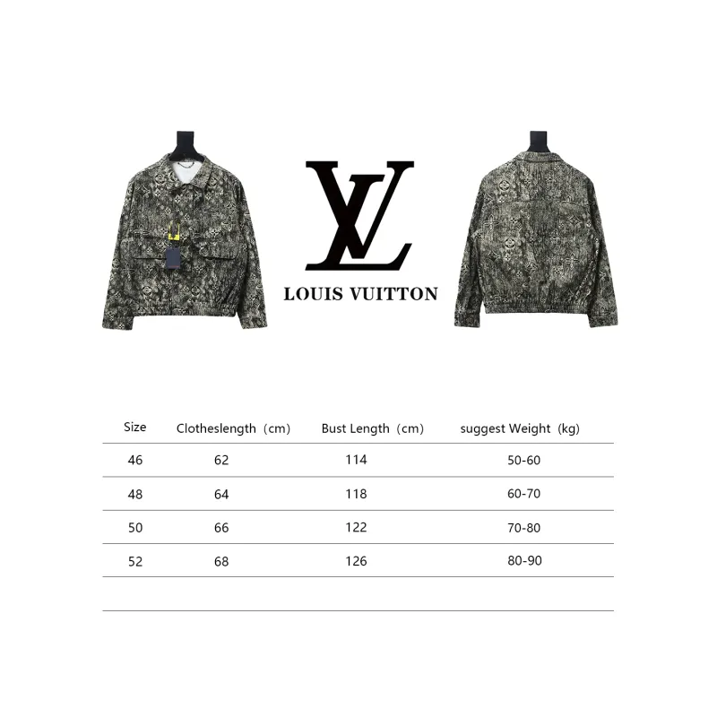 Louis Vuitton vintage embossed denim jacket
