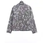 Louis Vuitton wheat ear flower all-over print denim jacket
