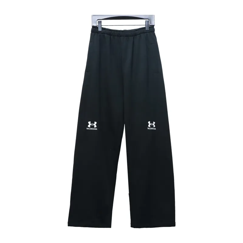 Balenciaga 24S logo embroidered Under Armour co-branded Pants