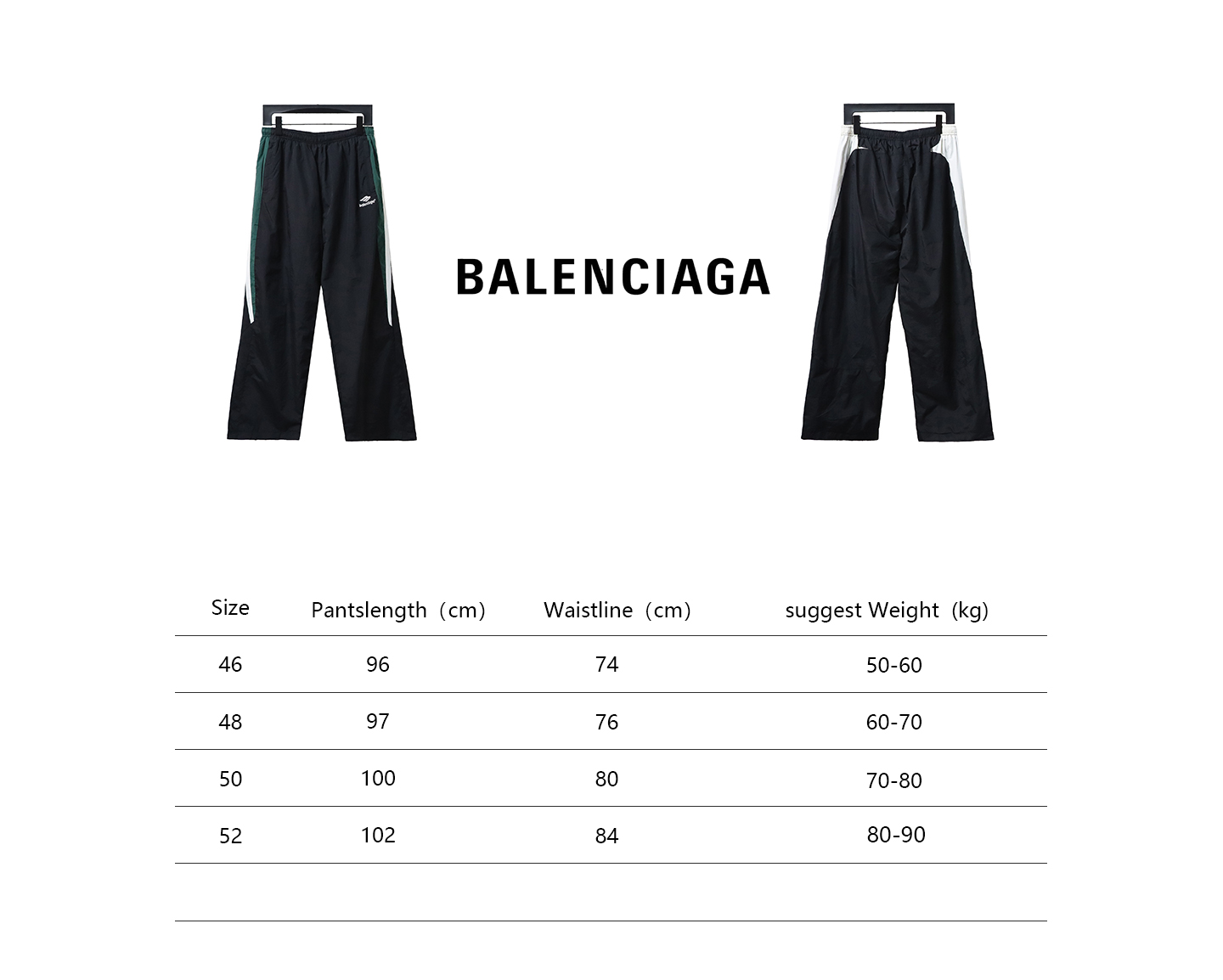 Balenciaga BLCG 23FW catwalk style splicing sports suit Pants