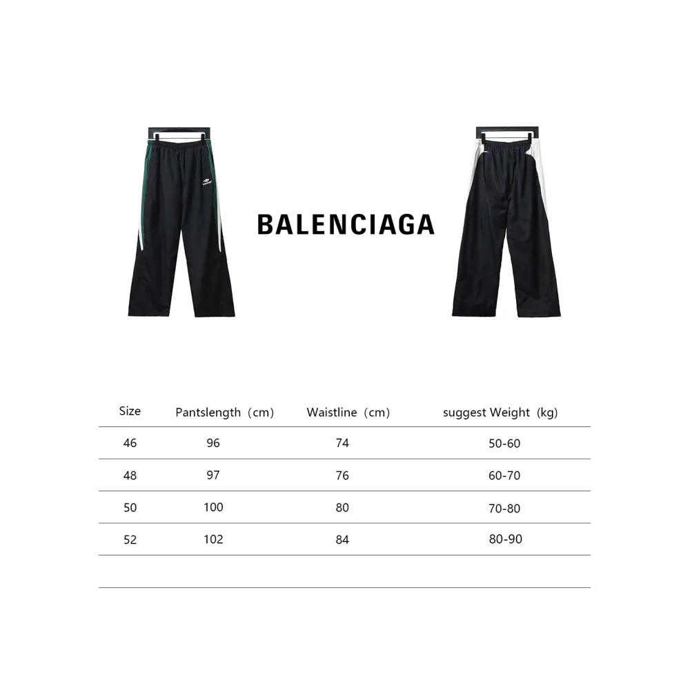 Balenciaga BLCG 23FW catwalk style splicing sports suit Pants
