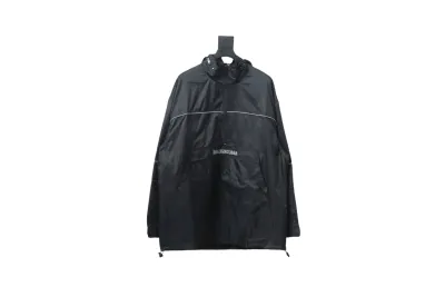  Balenciaga BLCG 23FW half-zip storable hooded Windbreaker Jacket 01