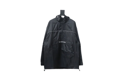  Balenciaga BLCG 23FW half-zip storable hooded Windbreaker Jacket 01