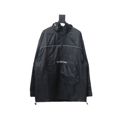 Balenciaga BLCG 23FW half-zip storable hooded Windbreaker Jacket 01