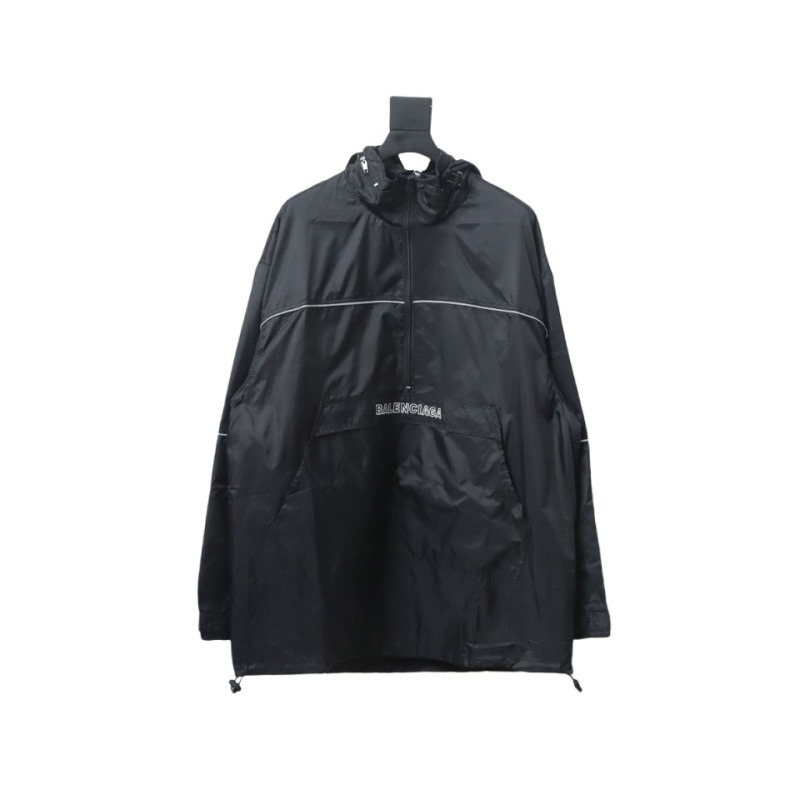 Balenciaga BLCG 23FW half-zip storable hooded Windbreaker Jacket