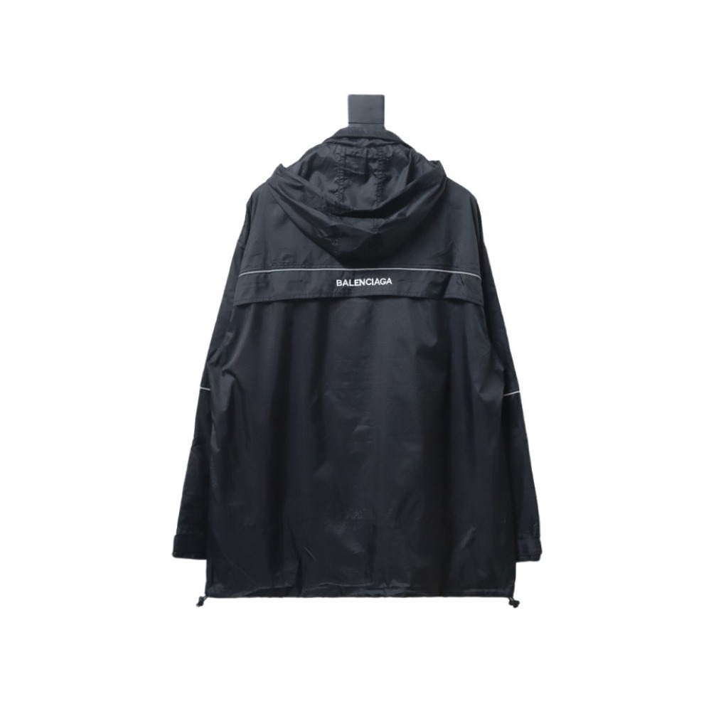 Balenciaga BLCG 23FW half-zip storable hooded Windbreaker Jacket