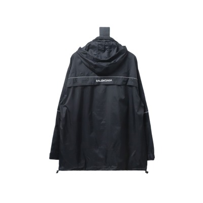  Balenciaga BLCG 23FW half-zip storable hooded Windbreaker Jacket 02