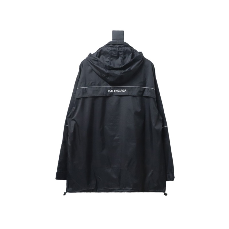 Balenciaga BLCG 23FW half-zip storable hooded Windbreaker Jacket