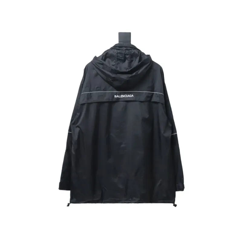 Balenciaga BLCG 23FW half-zip storable hooded Windbreaker Jacket