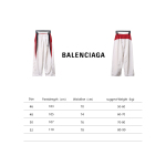 Balenciaga BLCG 24FW 3B red and white splicing hooded sports suit Pants