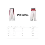 Balenciaga BLCG 24FW 3B red and white splicing hooded sports suit Pants