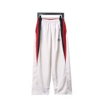 Balenciaga BLCG 24FW 3B red and white splicing hooded sports suit Pants