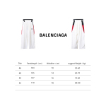 Balenciaga BLCG 24FW catwalk style 3B red and white splicing sports suit Pants