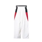 Balenciaga BLCG 24FW catwalk style 3B red and white splicing sports suit Pants