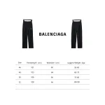 Balenciaga BLCG catwalk style 3B embroidered all-black sports suit Pants